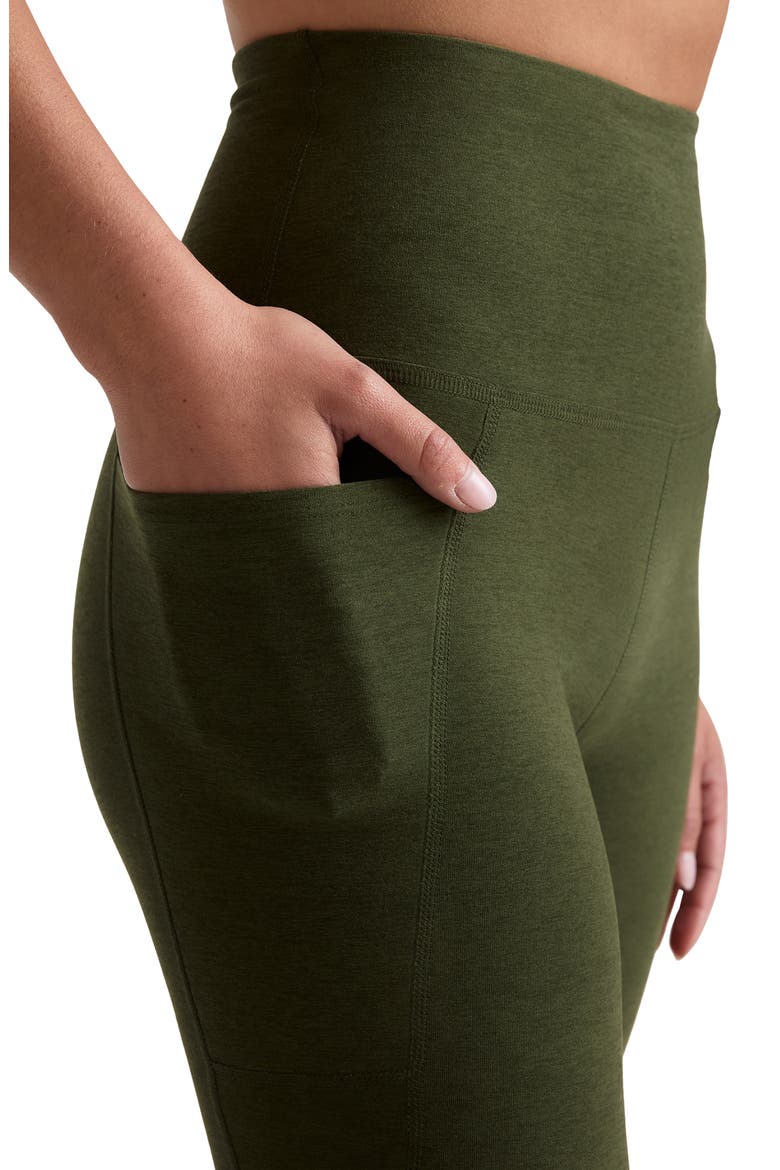 Everyday Space Dye High Waist Pocket Leggings, Alternate, color, ARMY GREEN HEATHER