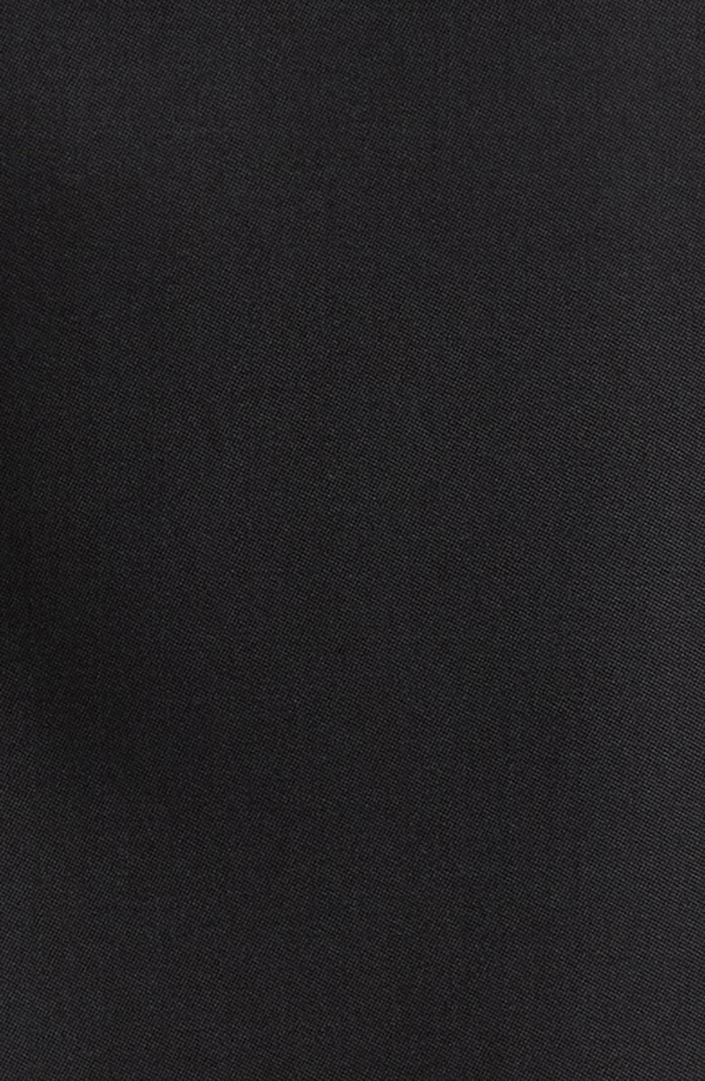 Balmain Couture Label Grain de Poudre Button-Up Overshirt, Alternate, color, 0Pa Black