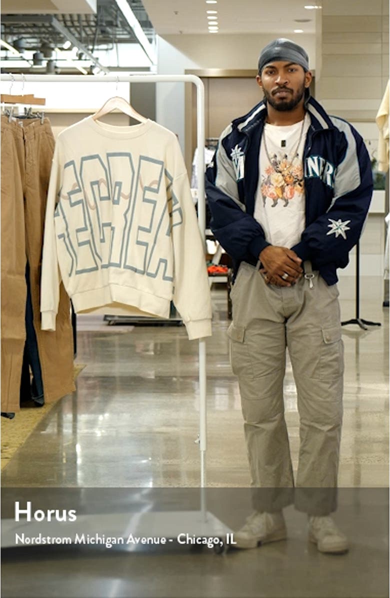 Pow Graphic Crewneck Sweatshirt, sales video thumbnail