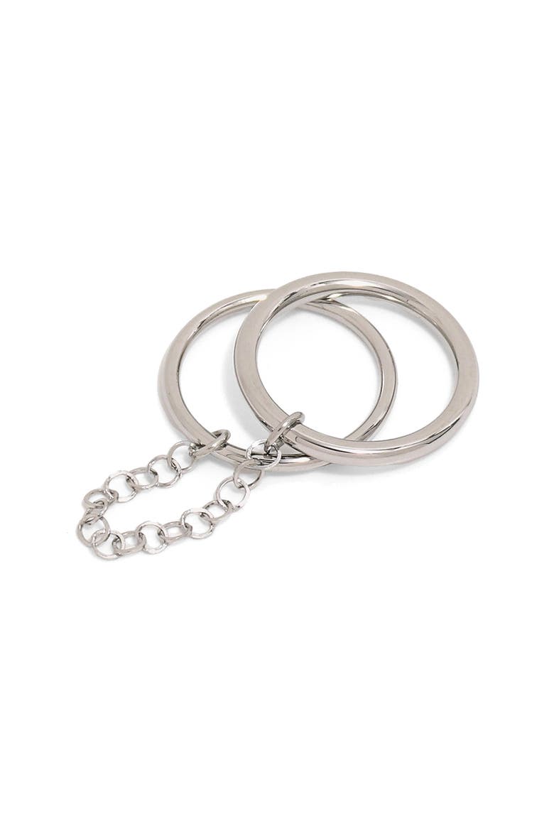 Chain Stacked Ring, Main, color, SILVER