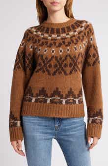 FRAME Fair Isle Alpaca Blend Sweater