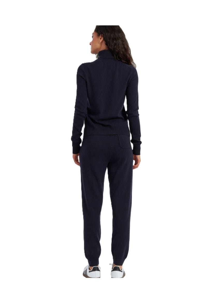 Wool Cashmere Cuffed Joggers, Alternate, color, Navy