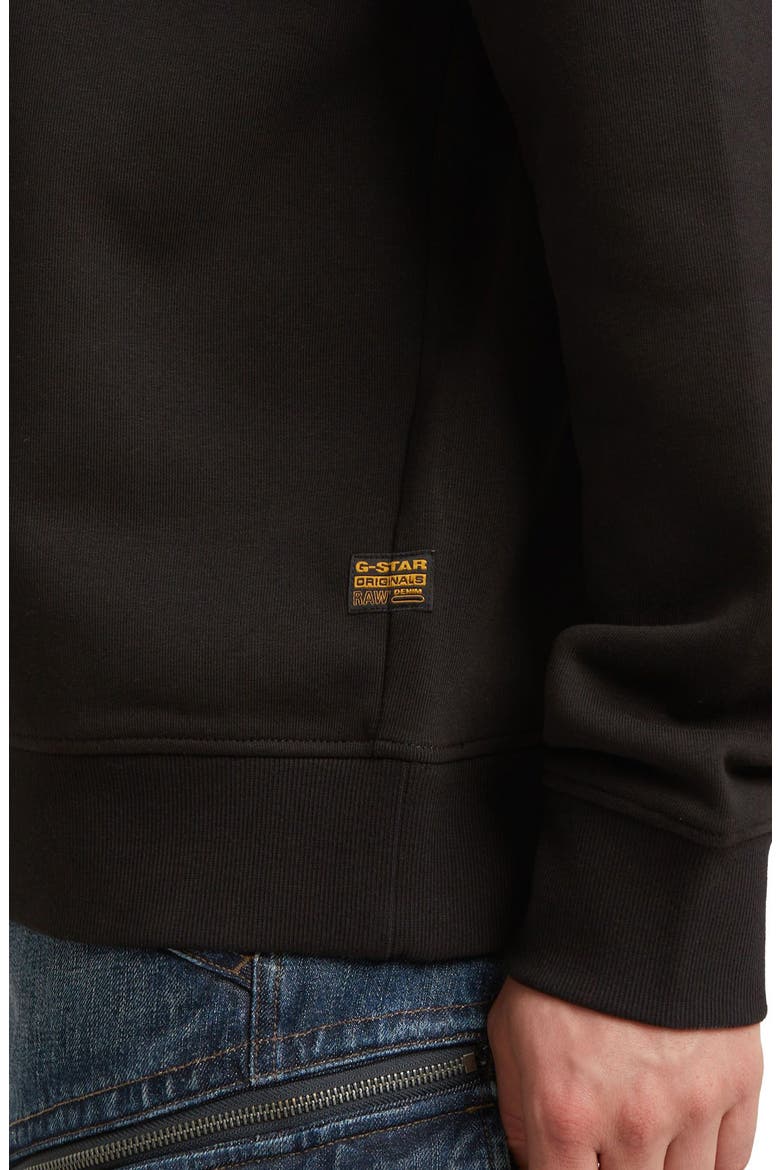 Running Dog Crewneck Sweatshirt, Alternate, color, DARK BLACK