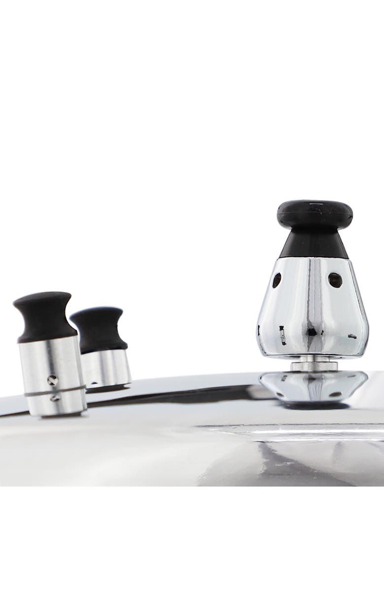 Megachef 11.5 Quart Induction and Stovetop Pressure Cooker with Steamer, Alternate, color, Silver