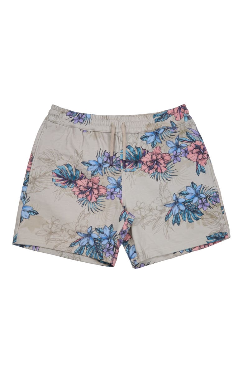Lords of Harlech Exotic Floral Mens Lounge Short, Alternate, color, Exotic Floral Neutral
