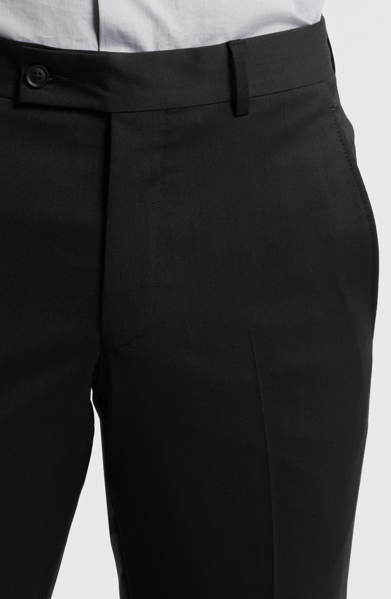 AllSaints Ross Slim Fit Taper Leg Stretch Wool Pants, Alternate, color, Black