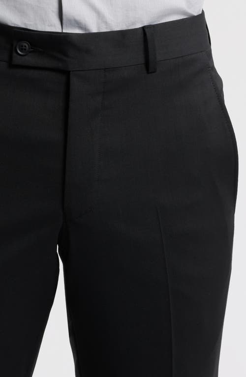 Allsaints Myk Cropped Trousers With Satin Detail In Black