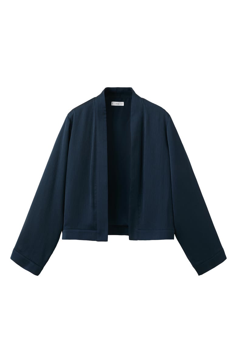 MANGO TEEN Shawl Collar Jacket, Alternate, color, Navy