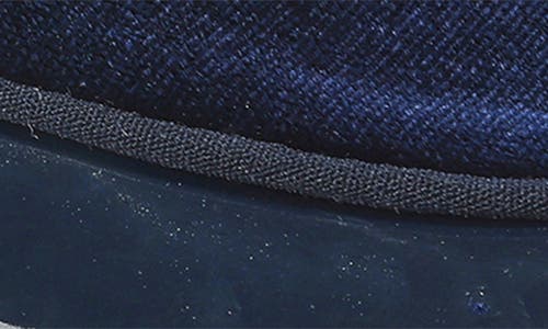 Gino Vitale Velvet & Patent Leather Bit Loafer In Blue