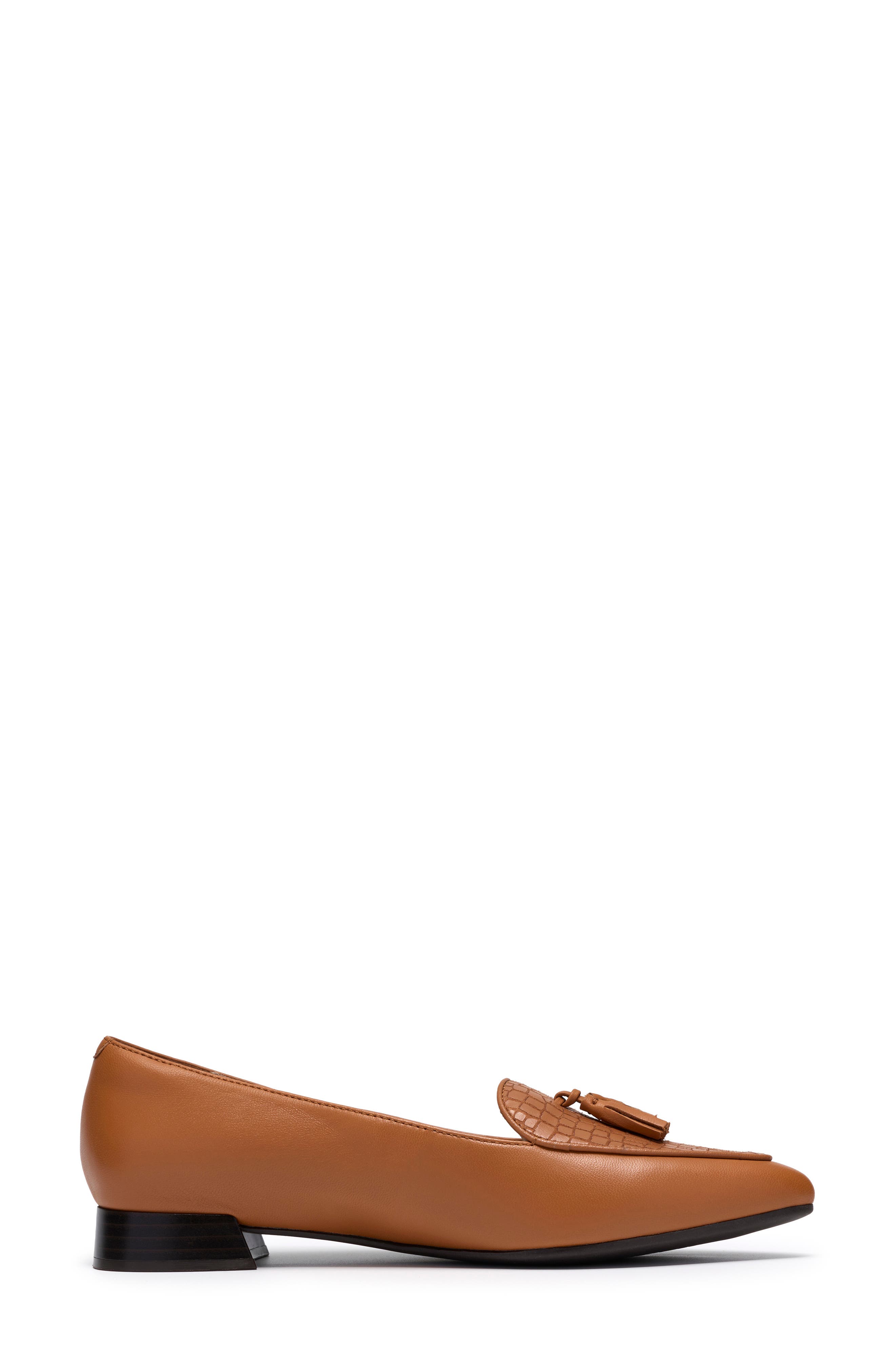 Natalyn Quartz Croc Embossed Loafer, Alternate, color, TAN CROC