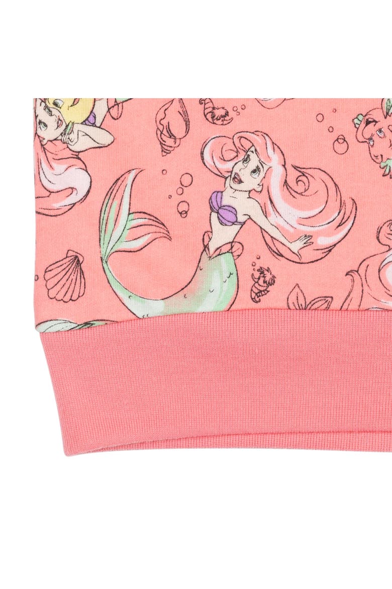 The Little Mermaid Pullover Sweatshirt, Alternate, color, Pink Ariel Flounder