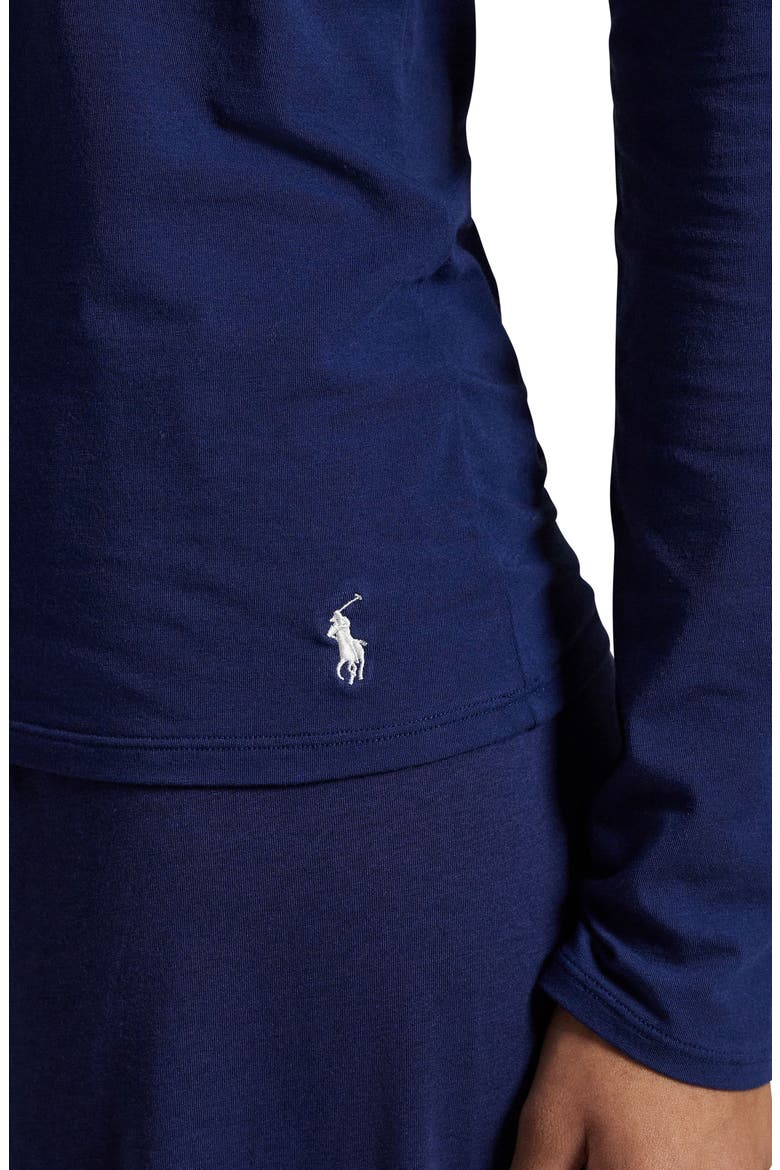Baselayer Stretch Cotton T-Shirt, Alternate, color, NAVY