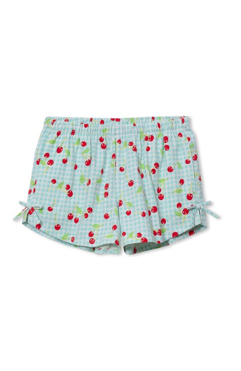Girls Knit Side Bow Shorts