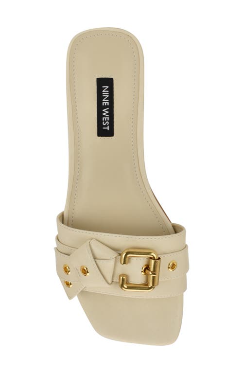 Nine West Missj Slide Sandal In Neutral