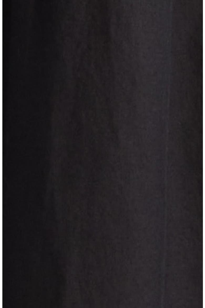 Emera Embroidered Tie Waist Long Sleeve Midi Dress, Alternate, color, NOIR