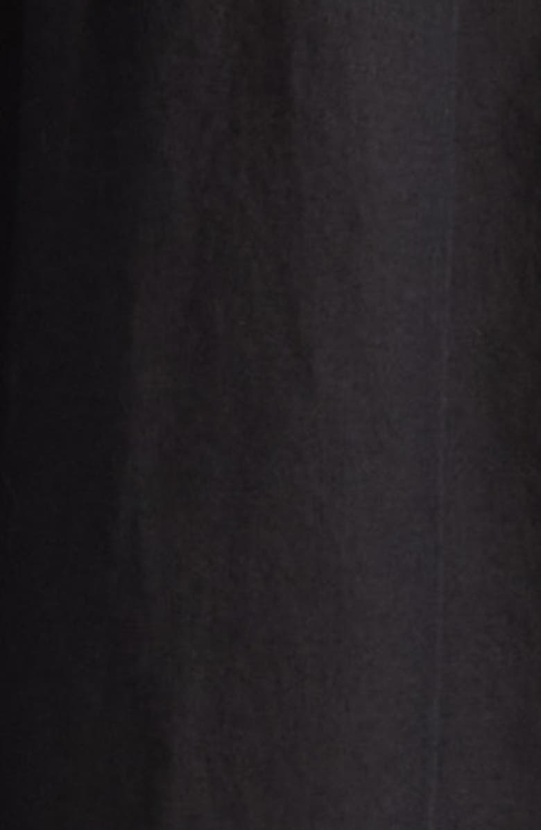 Ulla Johnson Emera Embroidered Tie Waist Long Sleeve Midi Dress, Alternate, color, Noir