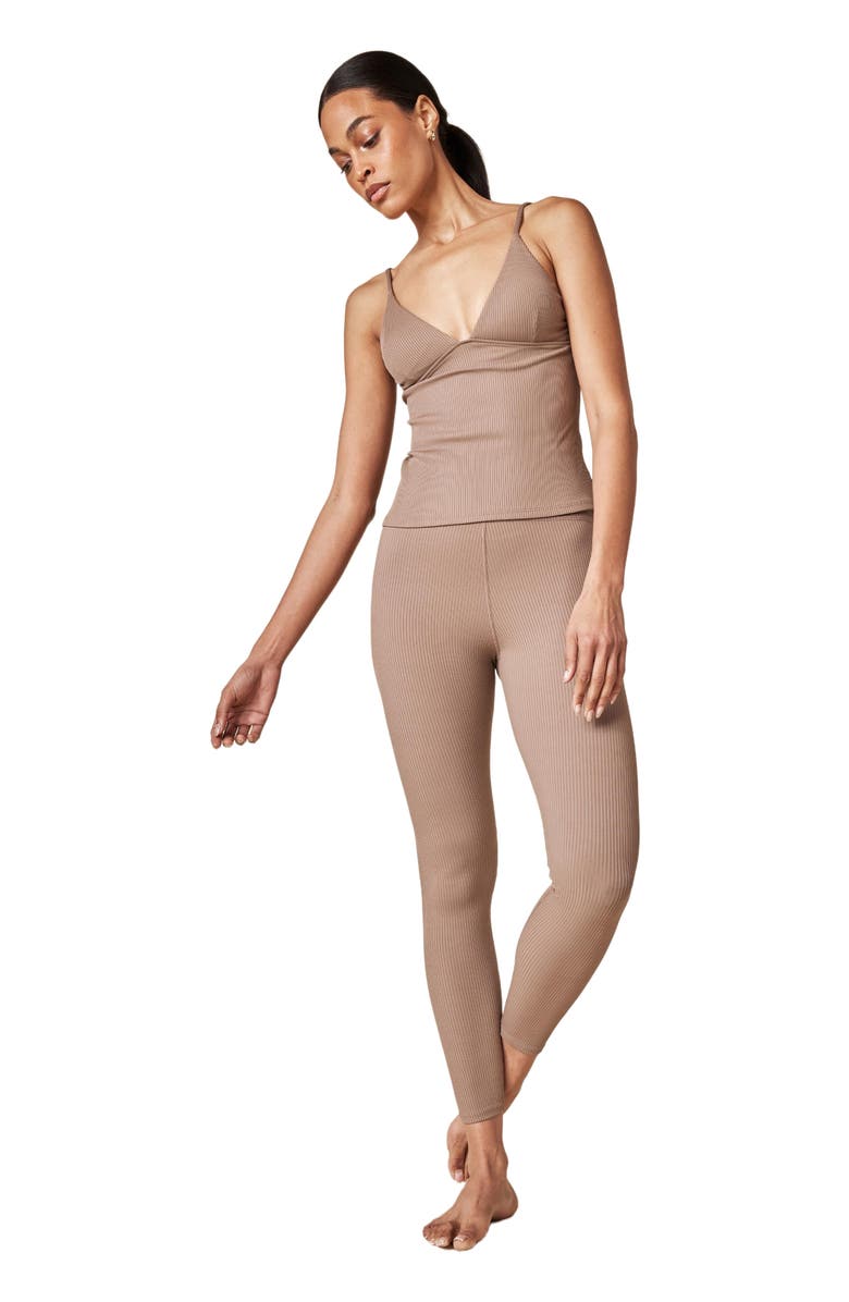 Losano Renew Rib Tank, Alternate, color, Pine Bark