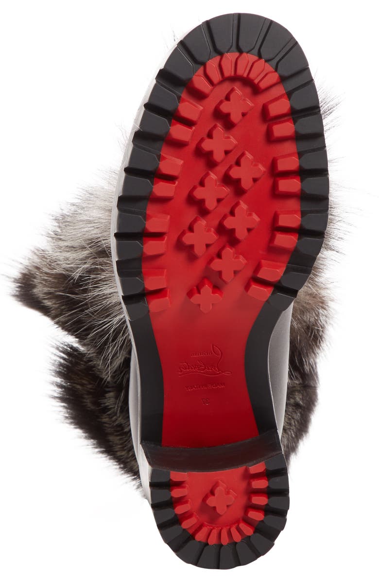 Christian Louboutin Fanny Genuine Fur Boot, Alternate, color,