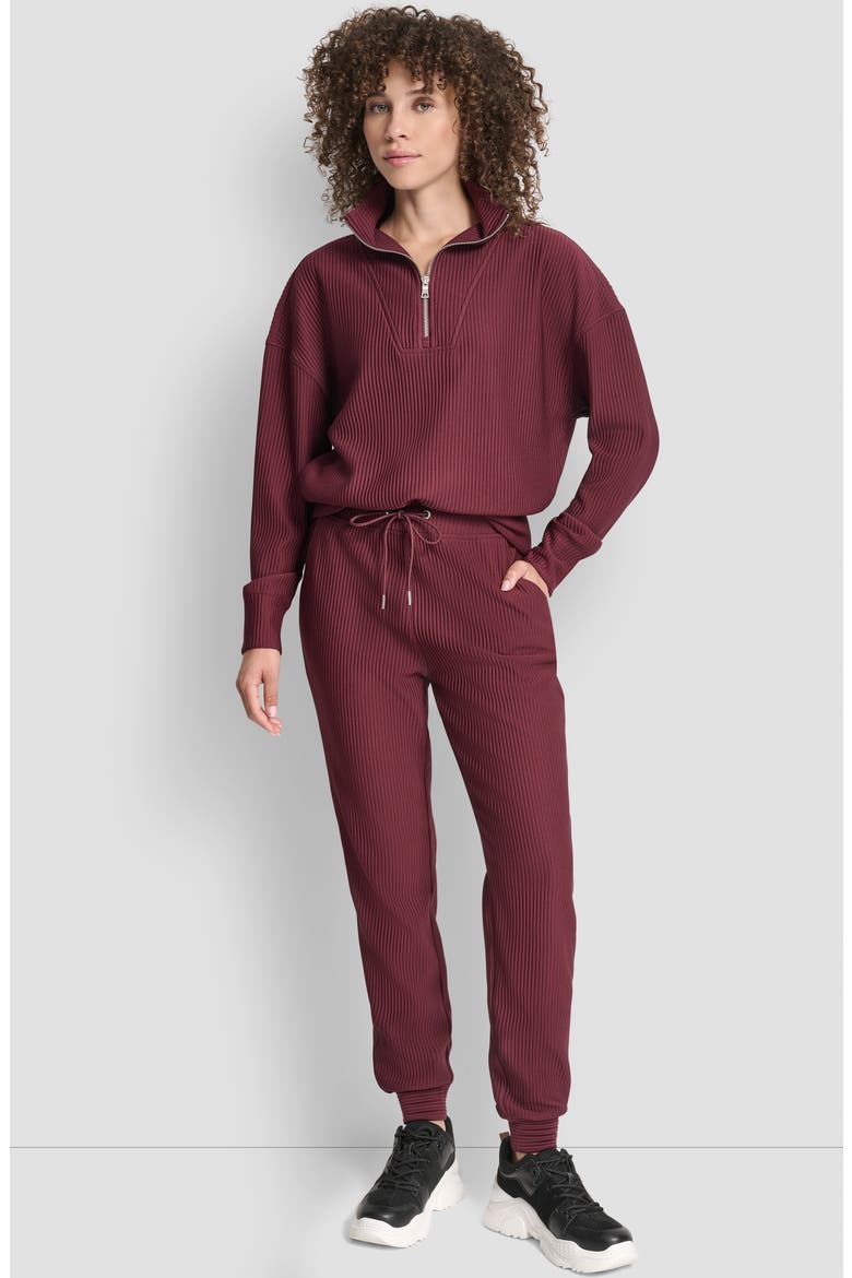 Tech Ottoman Half Zip Sweatshirt, Alternate, color, SYRAH