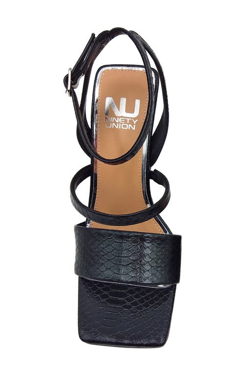 Ninety Union Priva Ankle Strap Sandal In Black