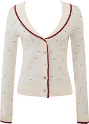 HOUSE OF CB Marla Jacquard Cardigan