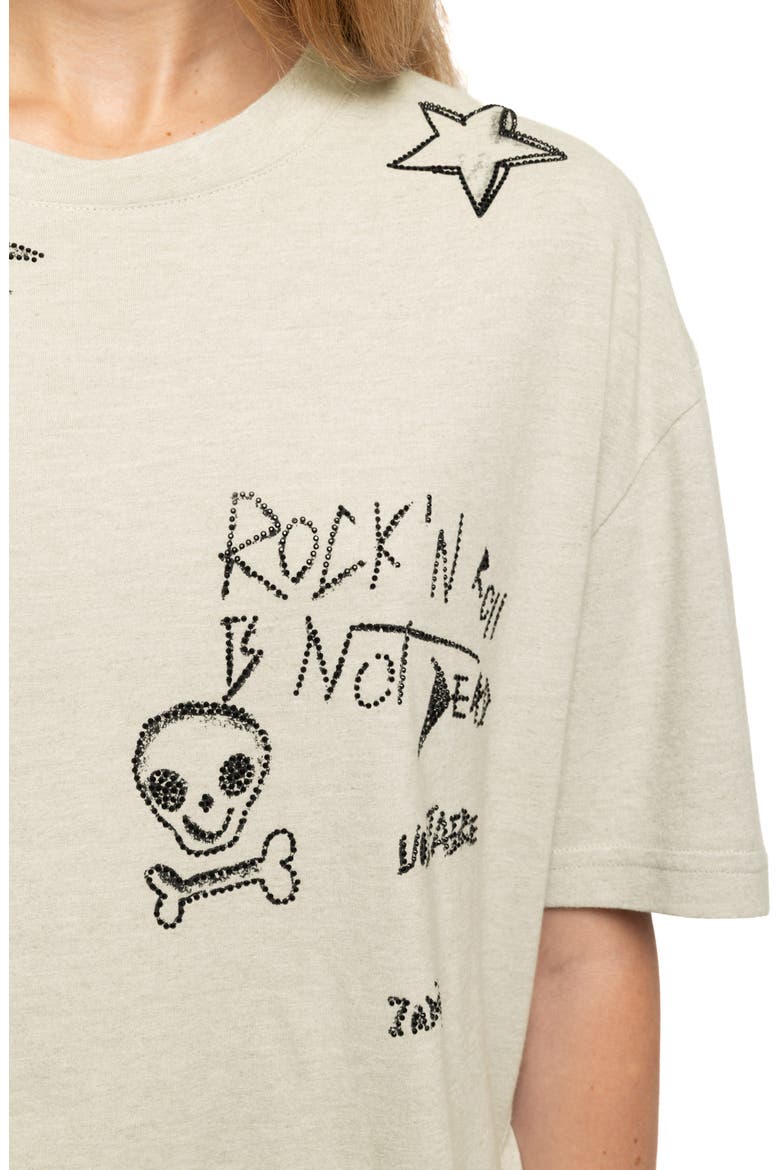 Taida Graphic Boxy T-Shirt, Alternate, color, GRIS CHINE CLAI