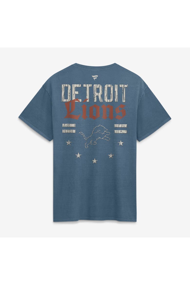 Men's Fanatics  Blue Detroit Lions Washed Americana T-Shirt, Alternate, color, Blue