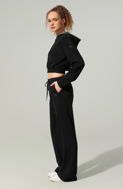 Lilysilk Seamflow Poise Pullover In Black