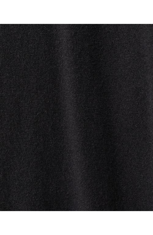 Mango Wool & Cotton Crewneck Sweater In Black