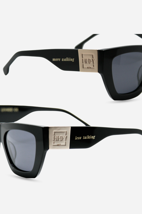 Indy Lainey Square Polarized Sunglasses In Blue