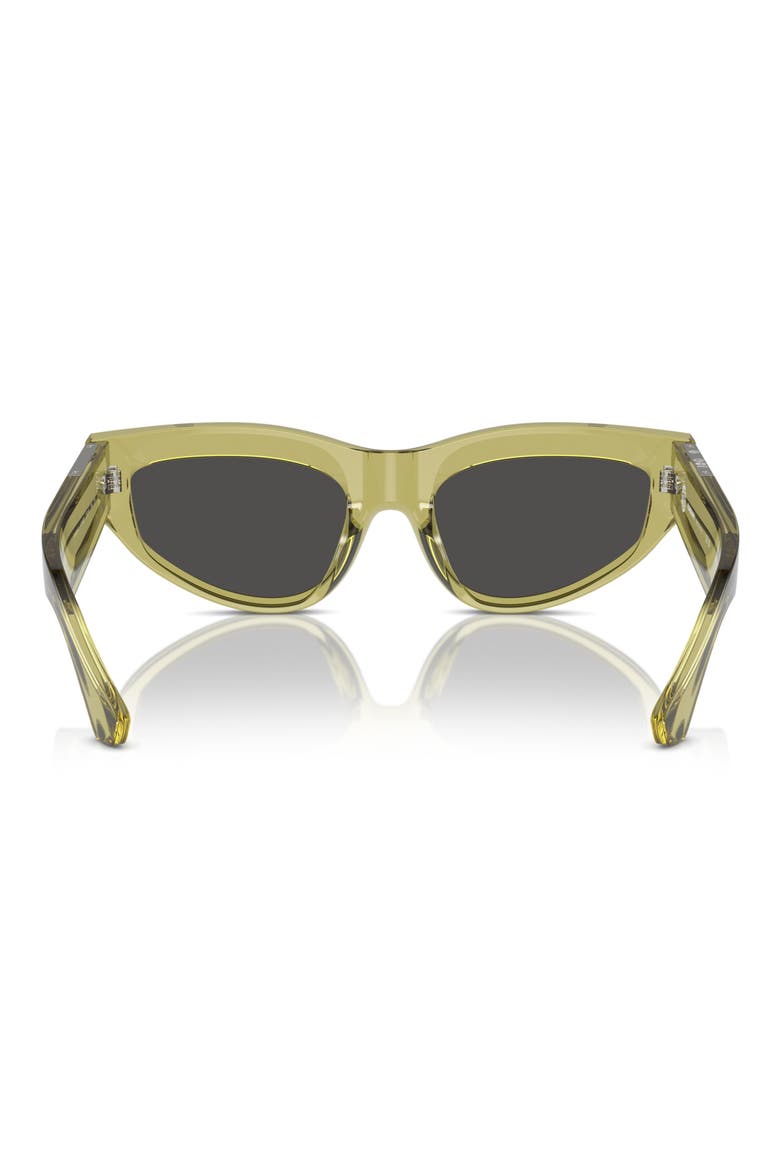 55mm Cat Eye Sunglasses, Alternate, color, GREEN