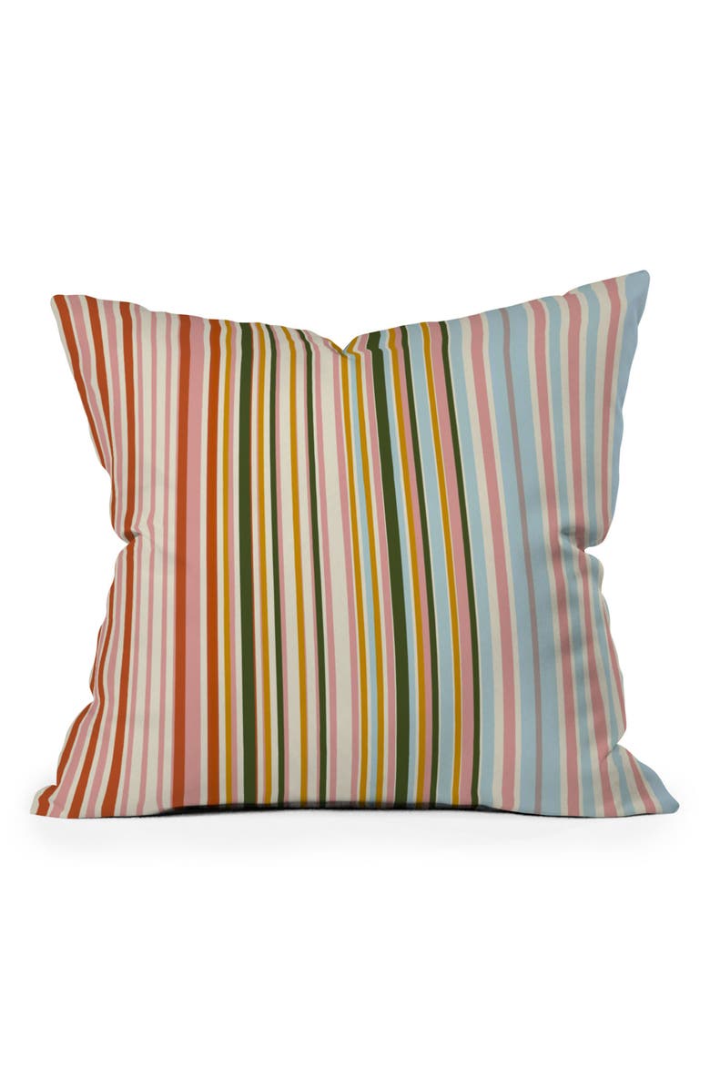Deny Designs Grace Magical Stripes Outdoor Throw Pillow, Main, color, Multi