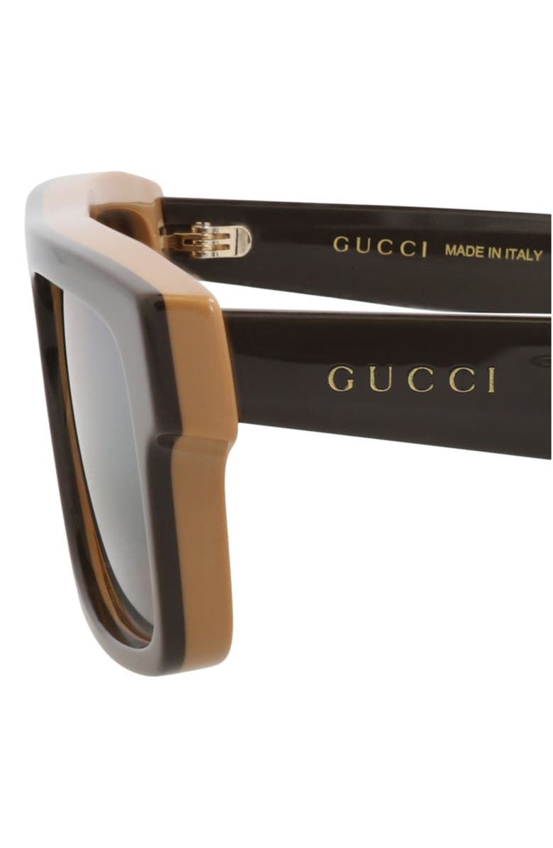 Gucci Novelty Sunglasses, Alternate, color, Brown Brown Gold