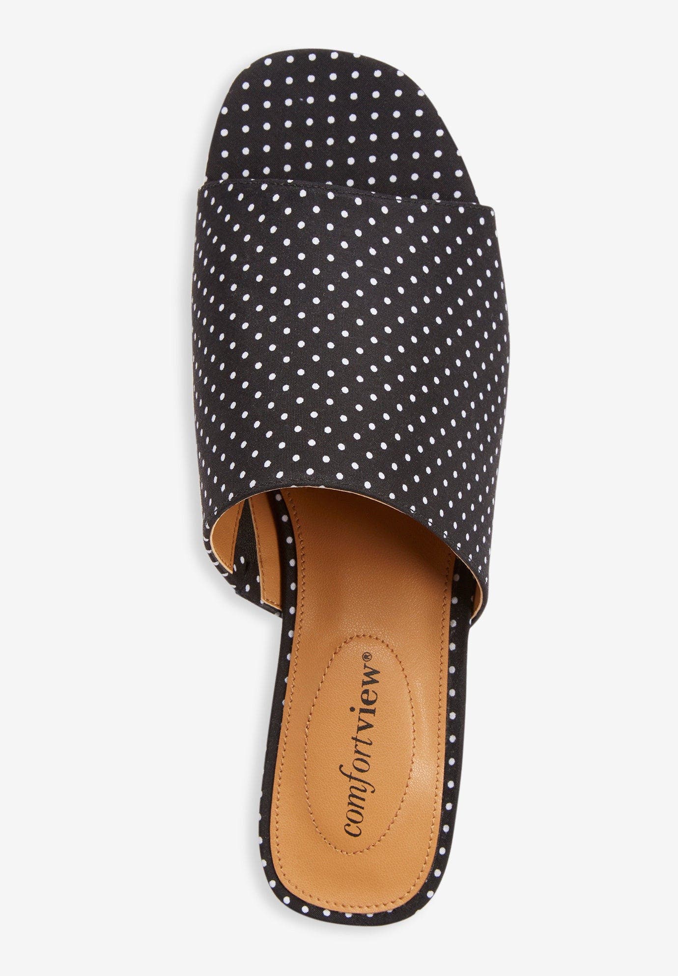Comfortview The Sola Mule, Alternate, color, Black Dot