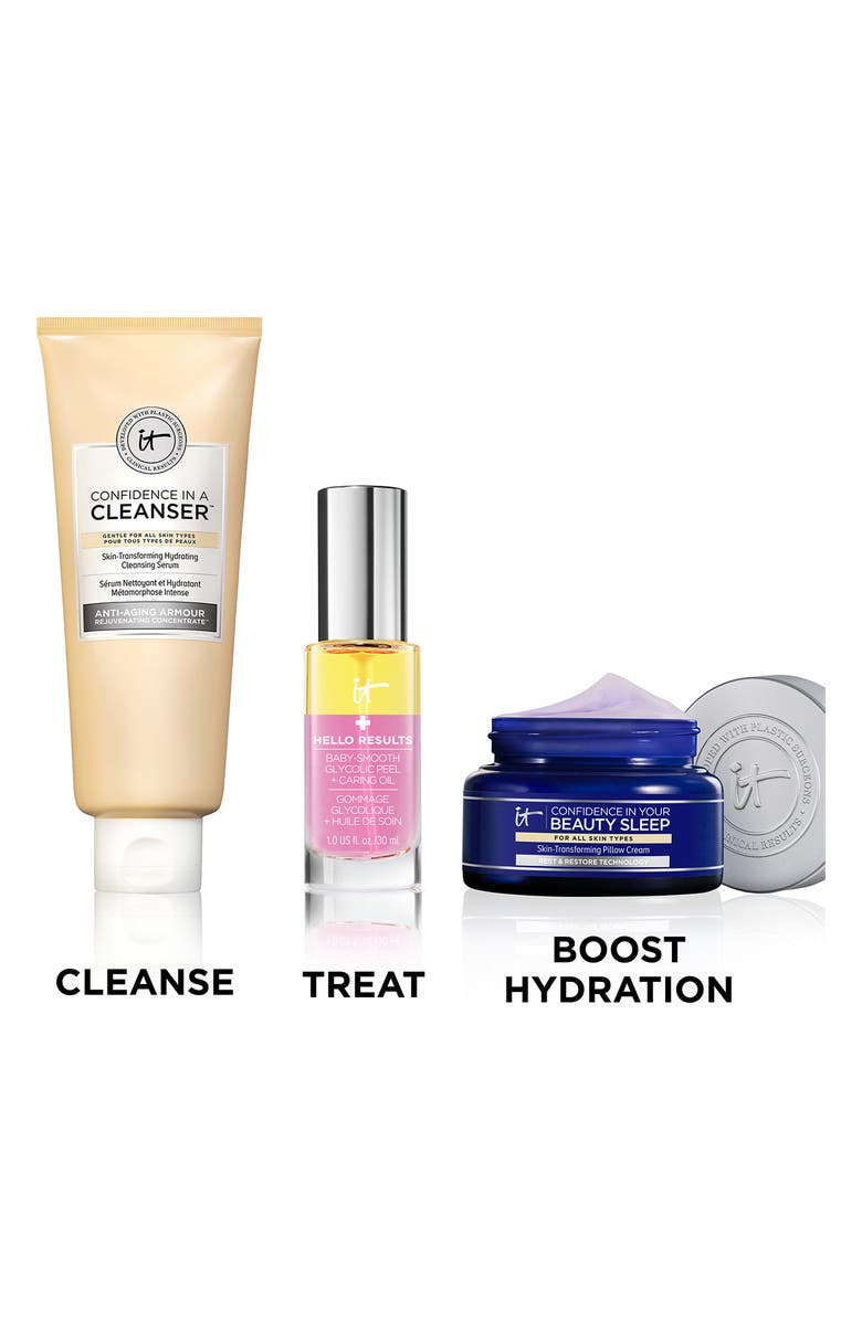 IT Cosmetics Hello Results Baby-Smooth Glycolic Acid Peel + Caring Oil, Alternate, color, 