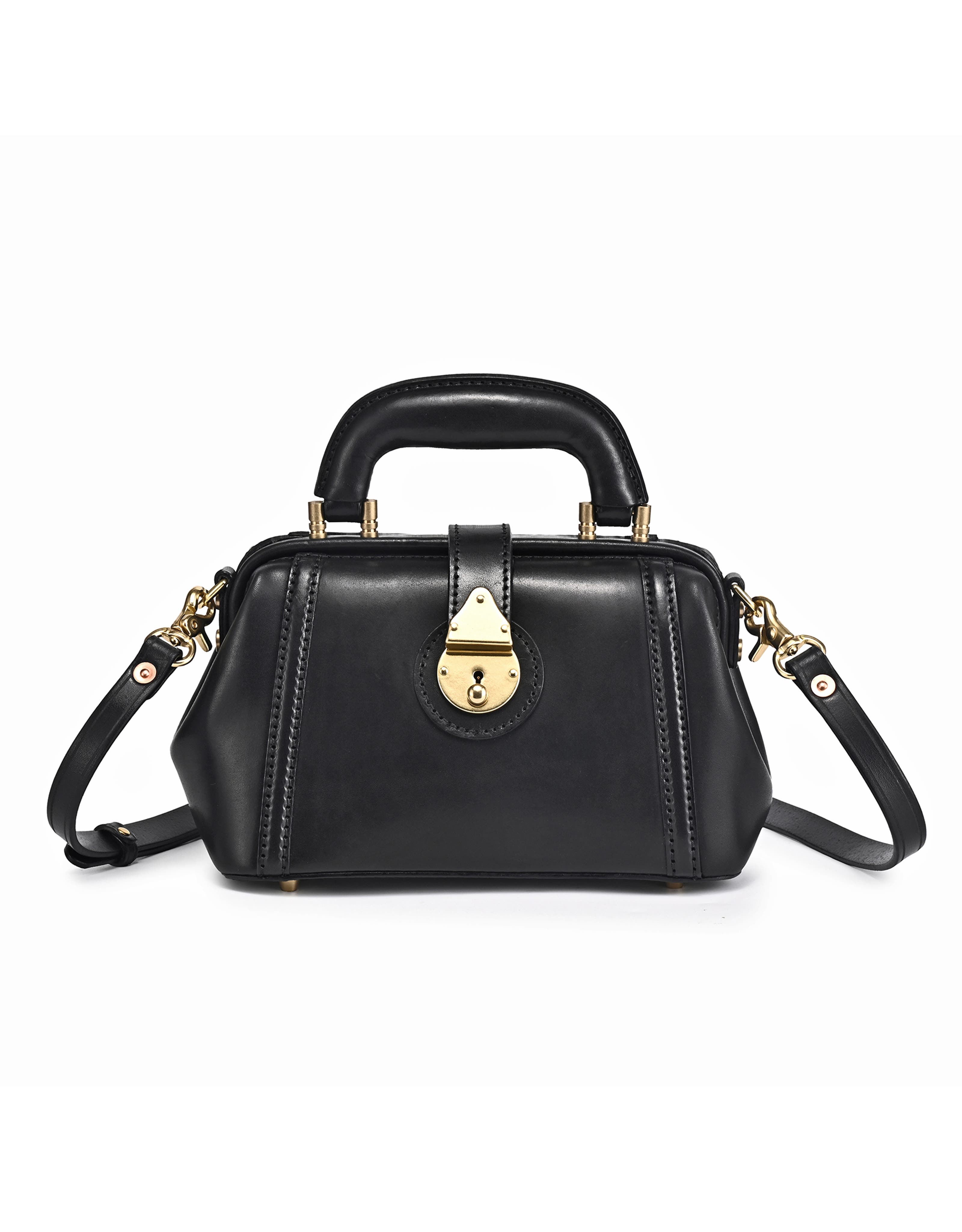 OLD TREND Azalea Genuine Leather Mini Doctor Satchel, Main, color, Black