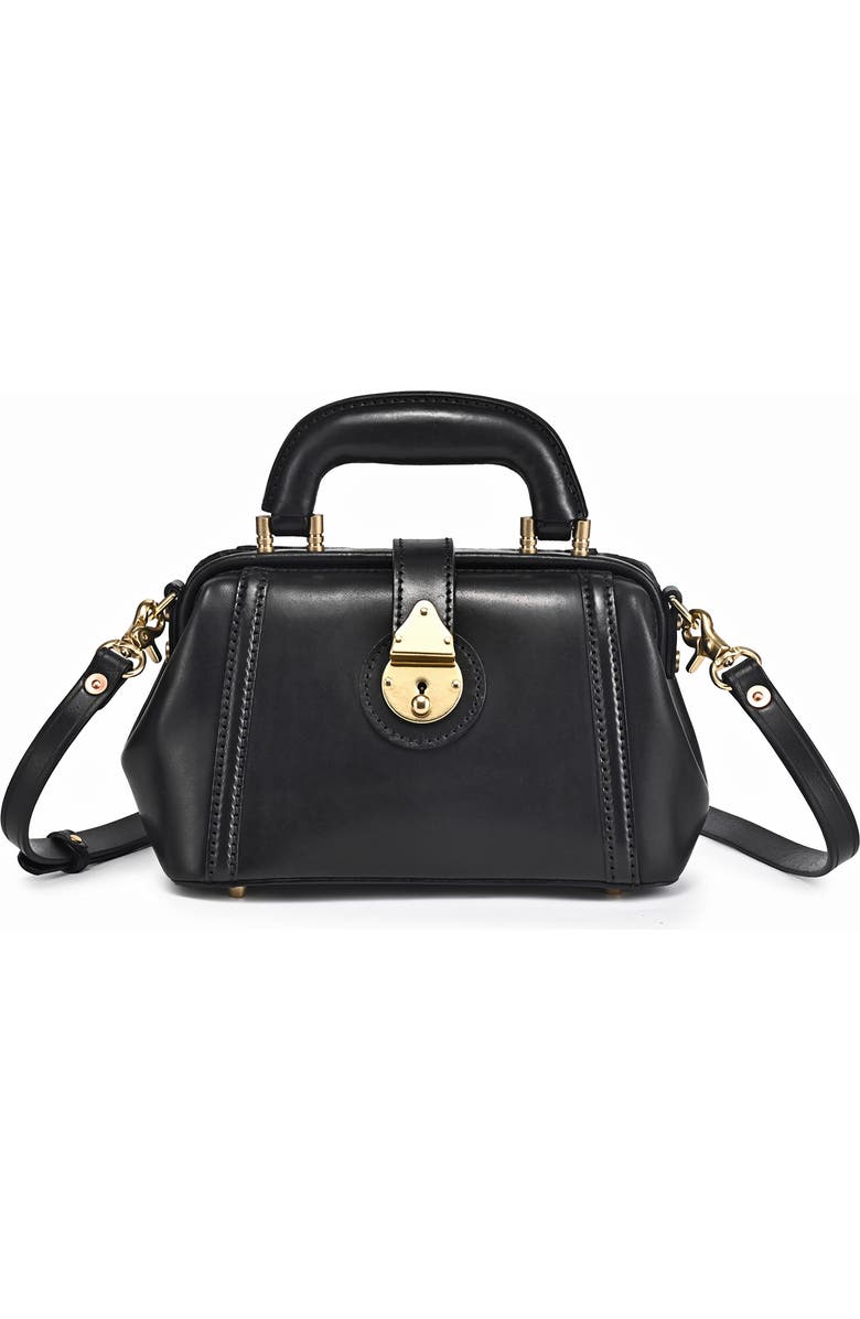 OLD TREND Azalea Genuine Leather Mini Doctor Satchel, Main, color, Black