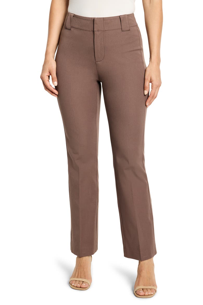 Stretch Bootcut Pants, Main, color, COCOA
