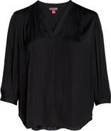 Vince Camuto Rumple Satin Blouse