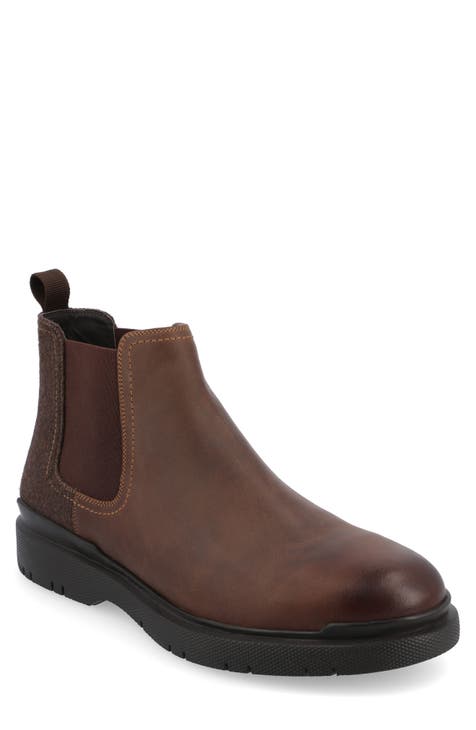 Tilton Water Resistant Plain Toe Chelsea Boot (Men)