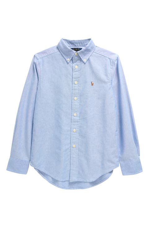 Kids' Oxford Cotton Button-Down Shirt (Big Kid)