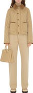Burberry Cropped Quilted Nylon Jacket
