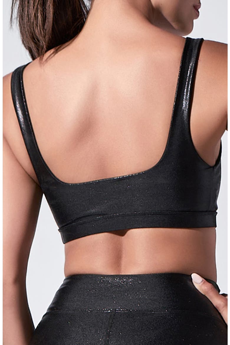 Marie Shimmer Sports Bra, Alternate, color, ONYX