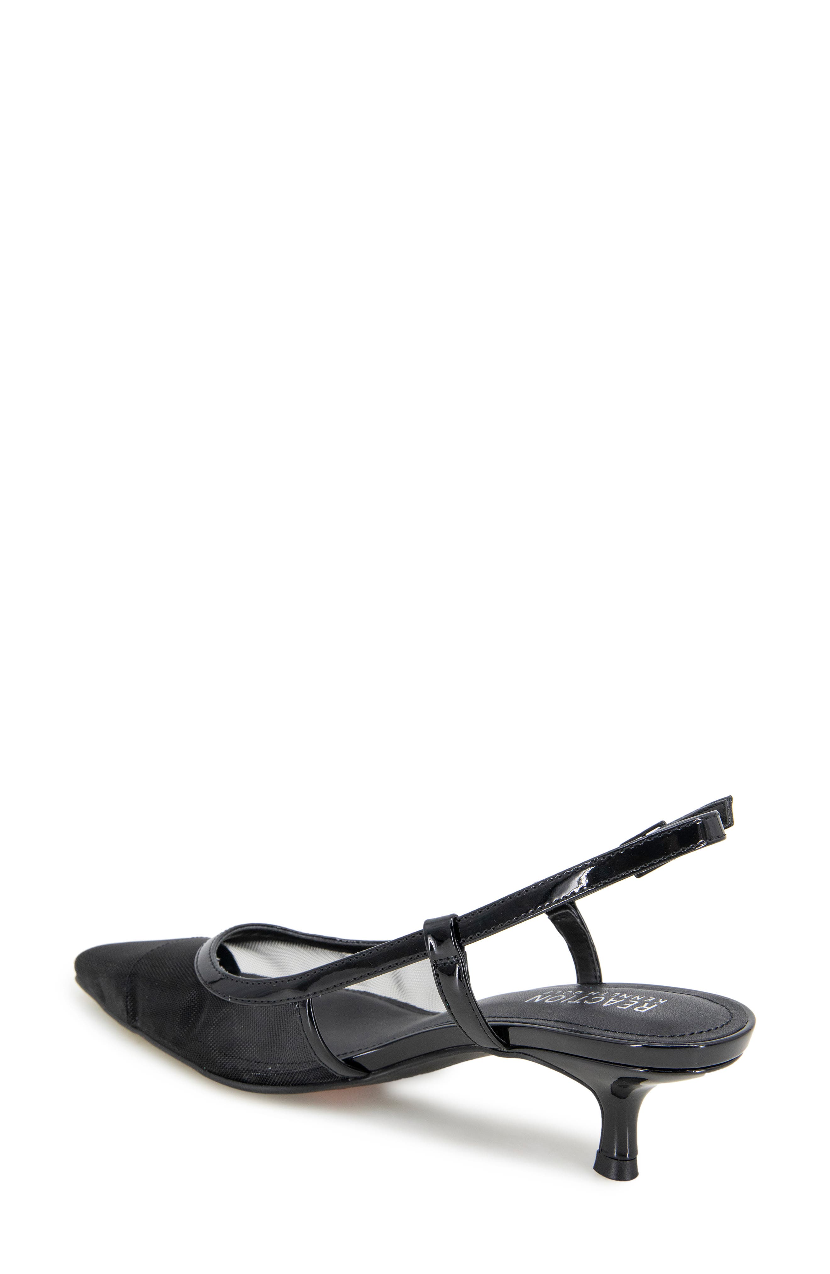 Reaction Kenneth Cole Maggie Mesh Slingback Pump, Alternate, color, Black Mesh