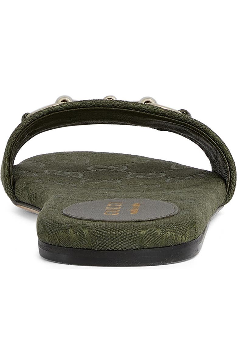 Gucci Siaga Horsebit Slide Sandal, Alternate, color, Dark Green