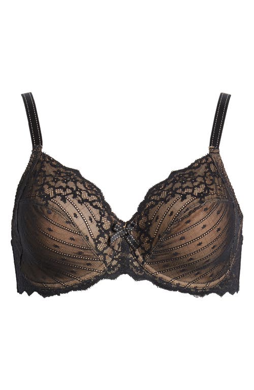 Chantelle Lingerie Rive Gauche Full Coverage Underwire Bra In Black