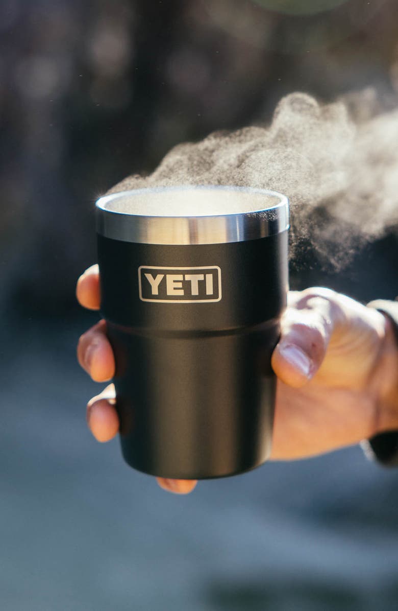 YETI Rambler 16-Ounce Stackable Cup, Alternate, color, Black
