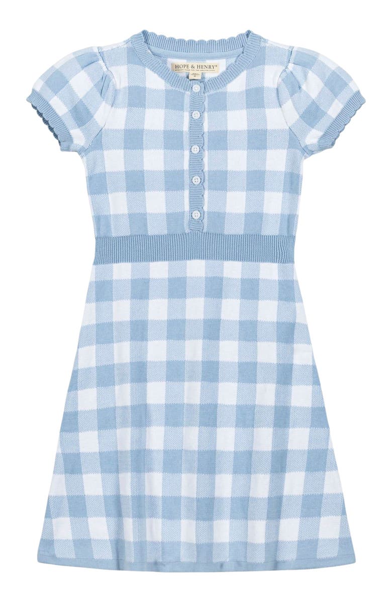 Hope & Henry Girls' Organic Button Front Sweater Dress, Toddler, Main, color, 