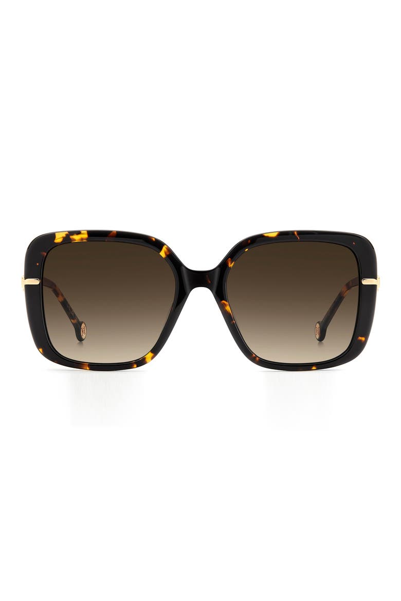 Her 55mm Gradient Square Sunglasses, Main, color, HAVANA/ BROWN SF