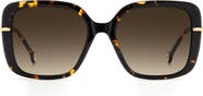 Carolina Herrera Her 55mm Gradient Square Sunglasses